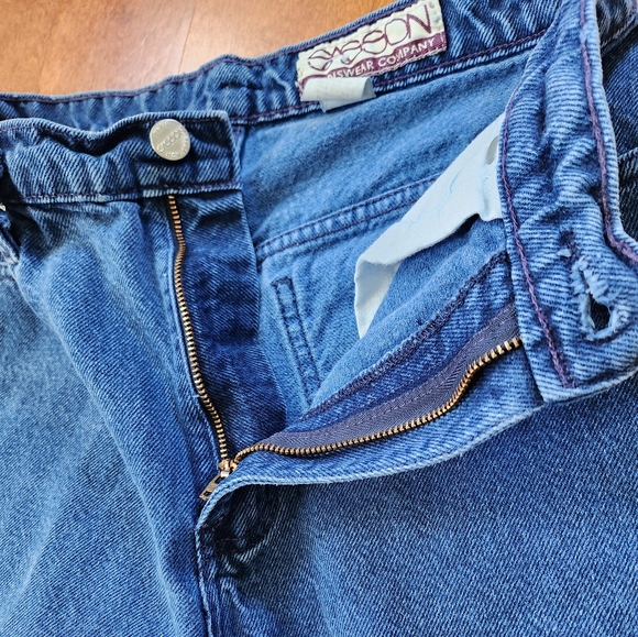 Vintage 80s Sasson Jeanswear Denim Bermuda Shorts size 7/8 - Picture 5 of 5